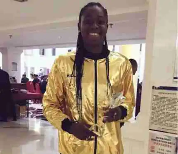 Asisat Oshoala Wins Best Striker In China Award (Photos)